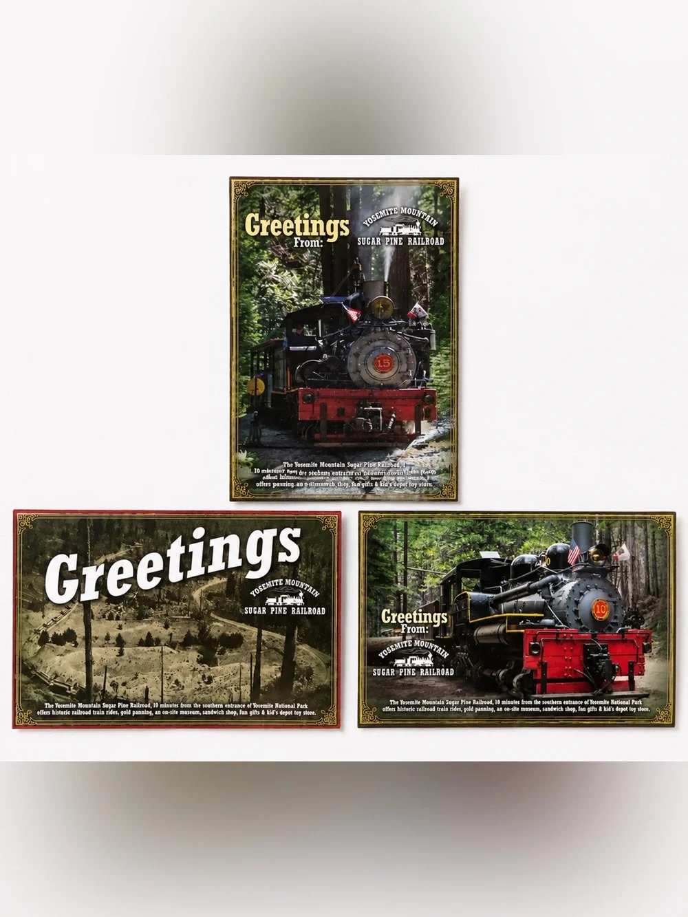 Sugar Pine Railroad Postcards